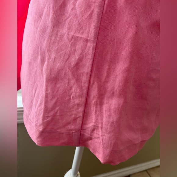 [M/L]Kate By Laltramoda Women's Pink Linen Blend Light Blazer - Picture 5 of 16